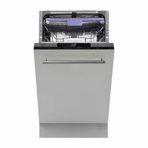Masina de spalat vase incorporabila Pyramis Premium 45FI HE, 10 seturi, 8 programe, touch control, panou comanda inox, clasa D, indicator podea, deschidere automata a usii, cuva iluminata, 45cm